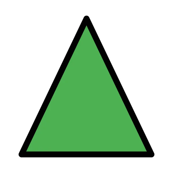Driehoek Geometic Vorm Vectorillustratie — Stockvector