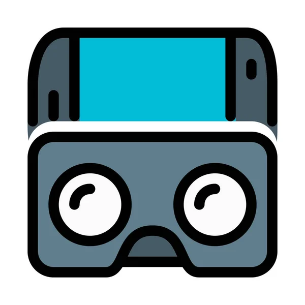 Telefon Virtual Reality Vektorillustration — Stock vektor