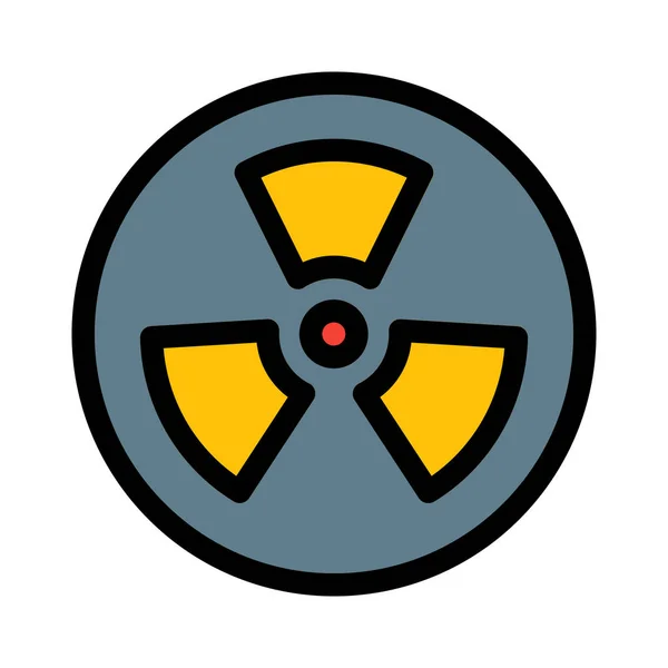 Ilustración Del Vector Signo Nuclear Radiactivo — Vector de stock