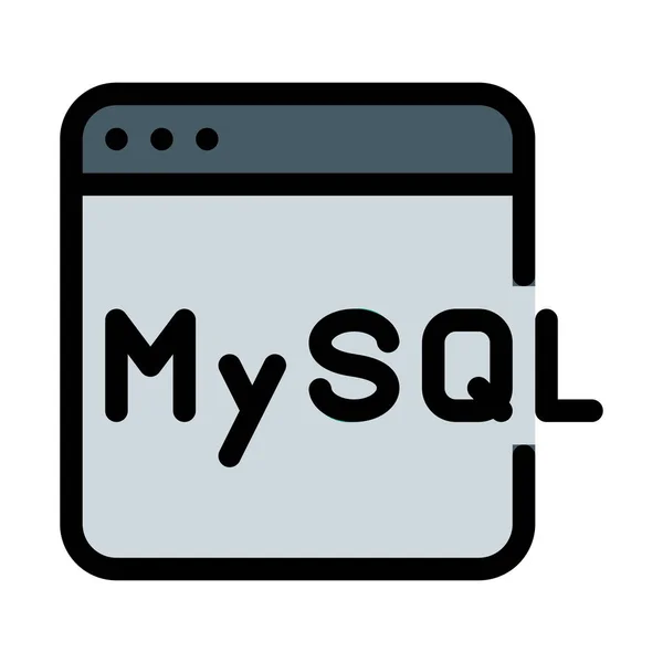 Mysql Web 矢量插图 — 图库矢量图片