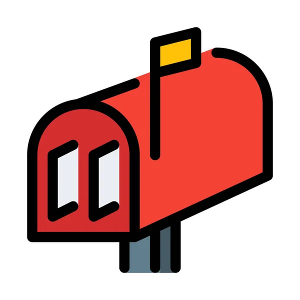 Mail Box Ilustración Vectorial Abierta — Archivo Imágenes Vectoriales