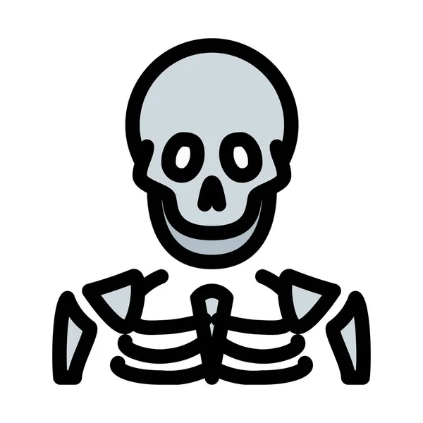 Menschliche Skelettknochen Vektorillustration — Stockvektor