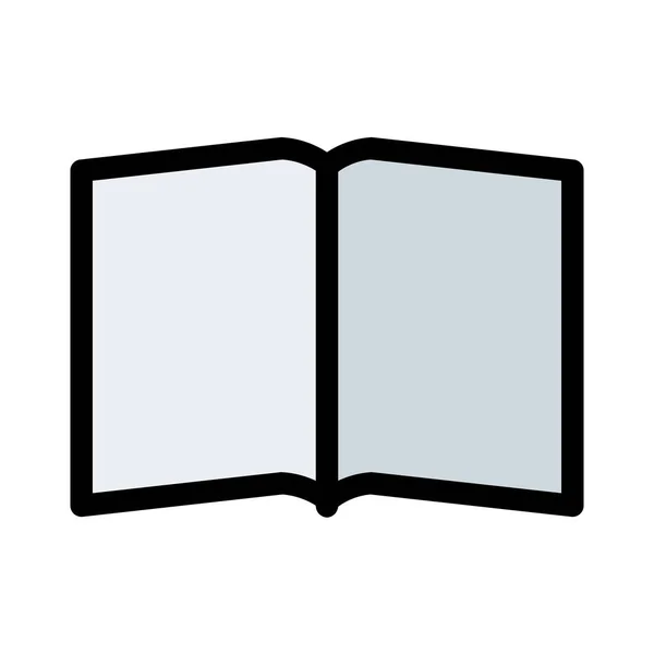 Öppna Boken Sida Vektorillustration — Stock vektor