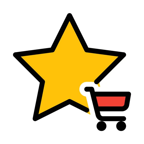 Winkel Star Rating Eenvoudige Abstract Vectorillustratie — Stockvector