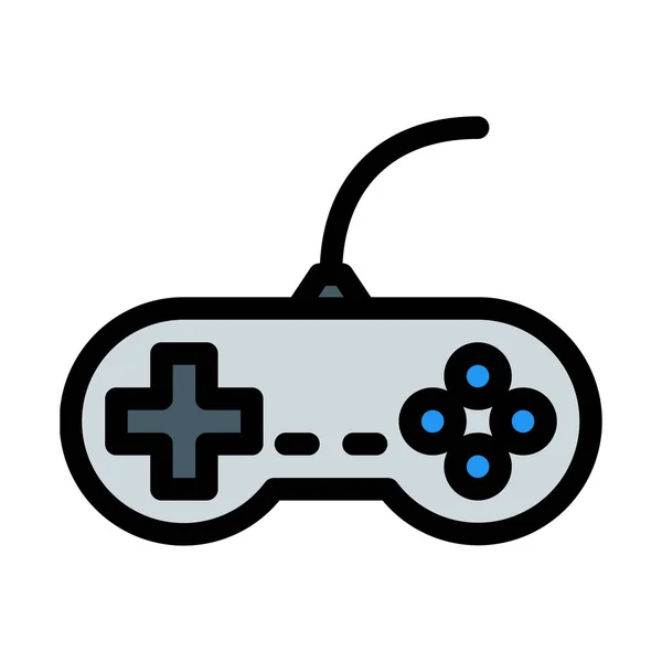 Videogame Controller Vettoriale Illustrazione Sfondo Bianco — Vettoriale Stock