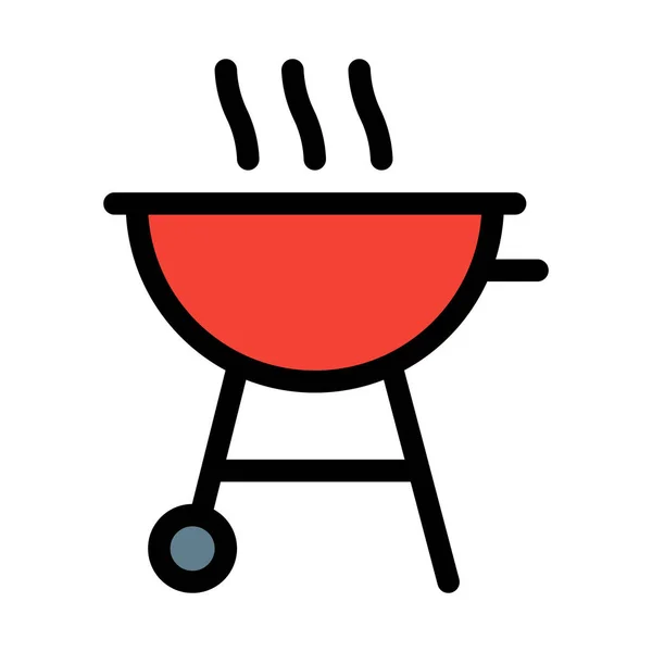 Illustration Vectorielle Barbecue Sur Fond Blanc — Image vectorielle