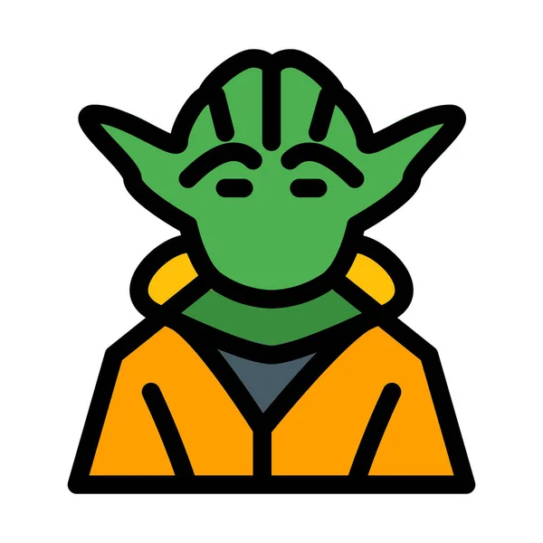 Mestre Yoda Personagem Filme —  Vetores de Stock