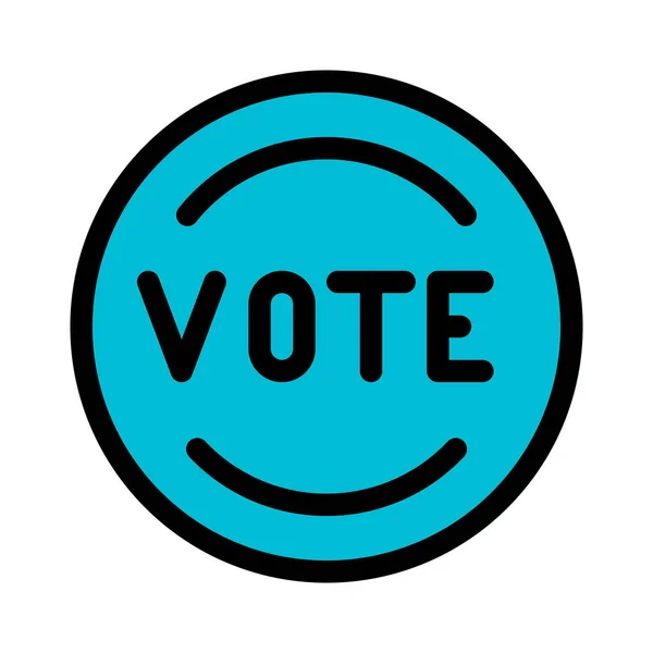 Vote Stamp Symbol Vector Illustration — Stock Vector