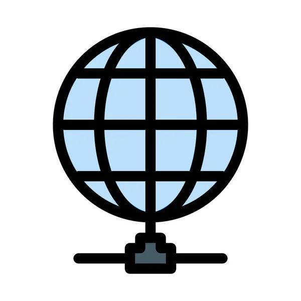 Link Global Network Простой Значок — стоковый вектор