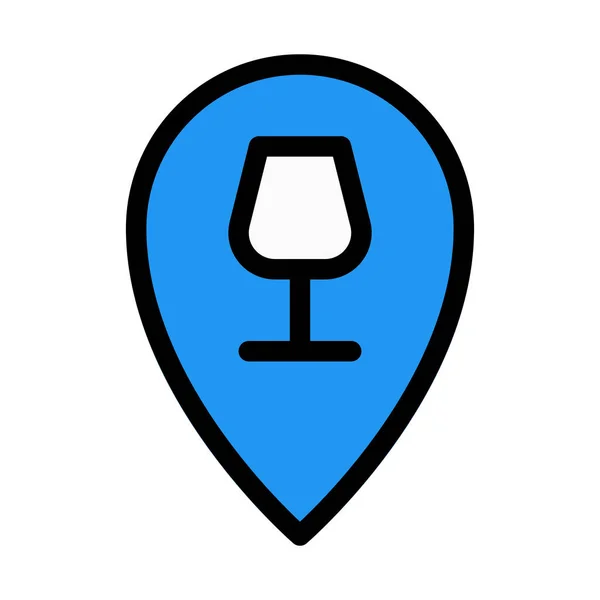 Pub Boissons Locales Icône Simple — Image vectorielle