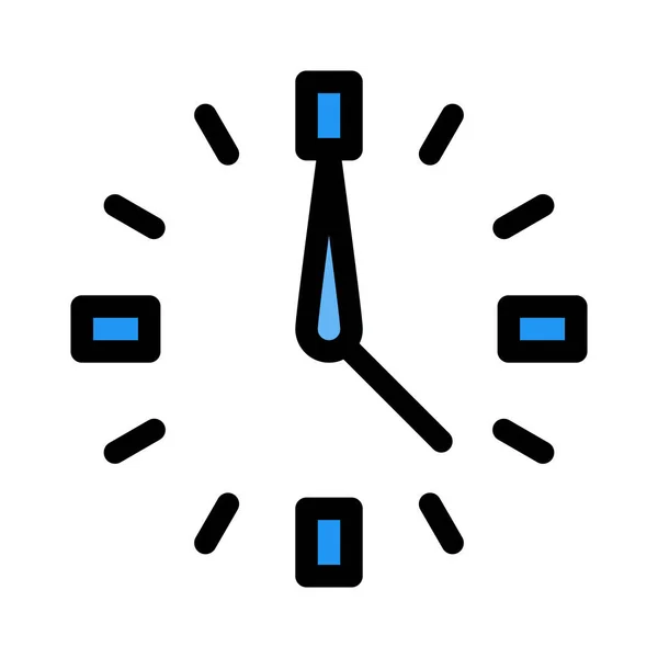 Reloj Temporizador Vector Ilustración Sobre Fondo Blanco — Archivo Imágenes Vectoriales