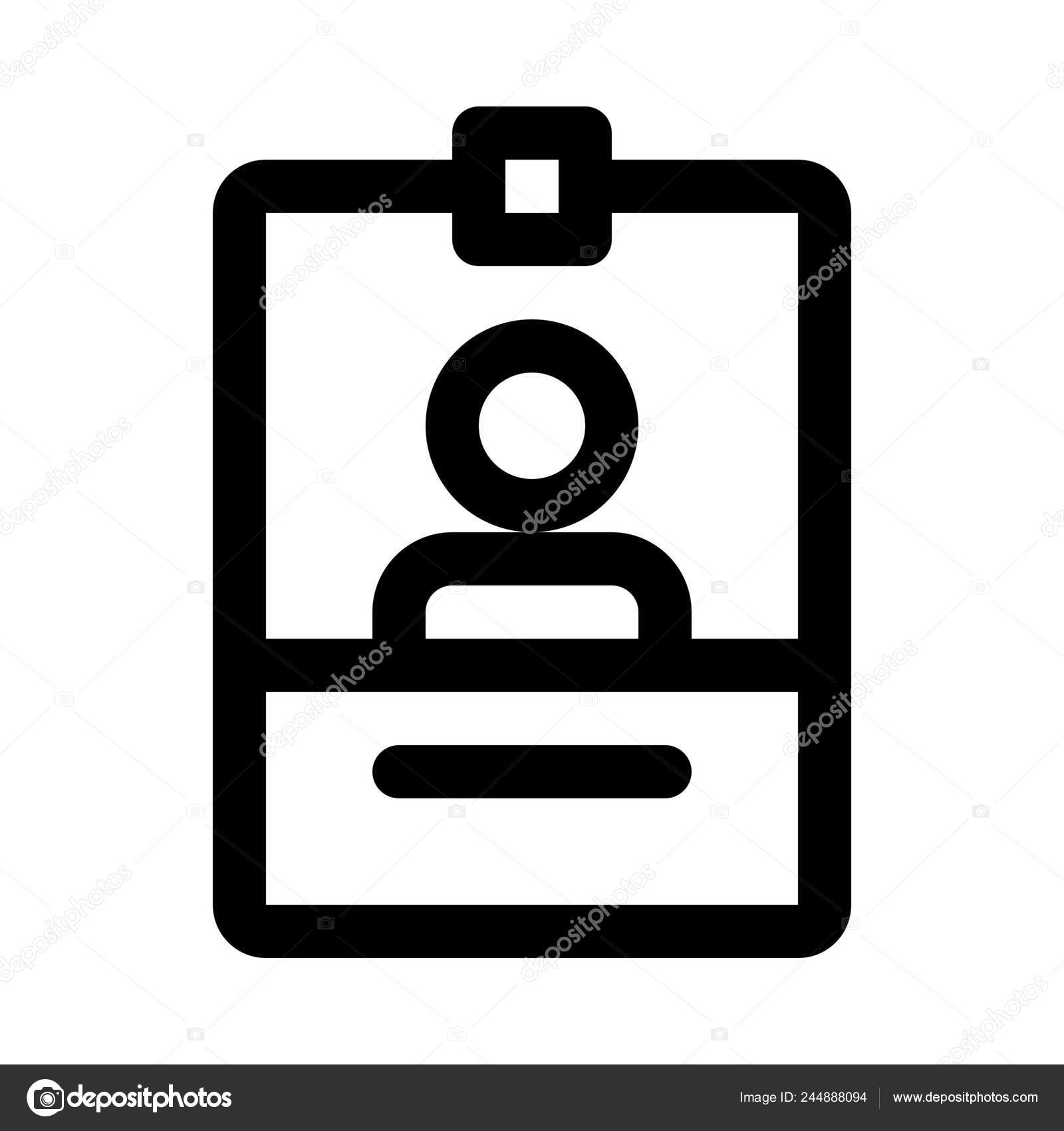 user identity card background close isolated — stock vector