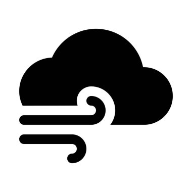 Bulutlu Rüzgar arka izole kapatmak