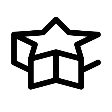 3D yıldız şekli izole arka plan yakın çekim