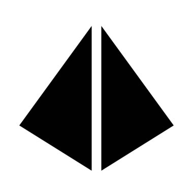 Dörtyüzlü - üçgen piramit izole arka plan duvar kağıdı yakın kadar