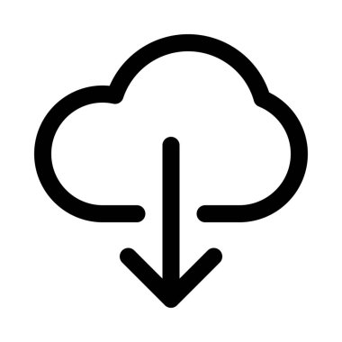 Bulut depolama indir arka izole kapatmak