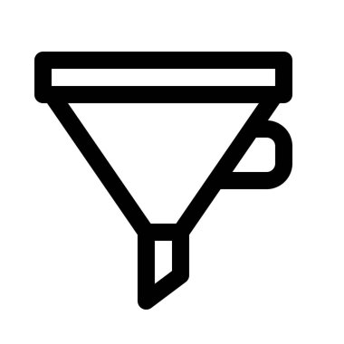 Beyaz arka planda yakın izole kadar izole huni