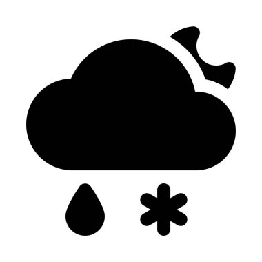 karla karışık yağmur gece arka plan yakın çekim