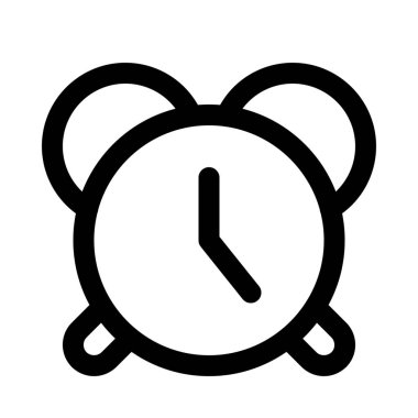 Klasik çalar saat izole arka plan yakın çekim