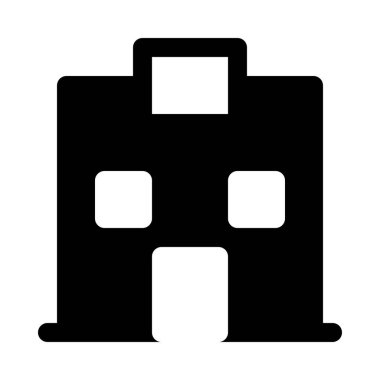 Hastane, tıbbi bir merkez bina. arka plan yakın izole