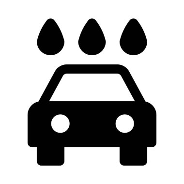 Oto yıkama arka izole kapatmak