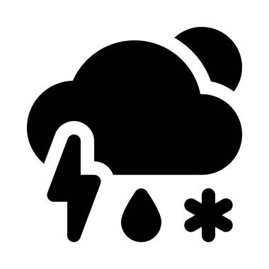 arka plan yakın çekim karla karışık yağmur dayisolate gök gürültüsü