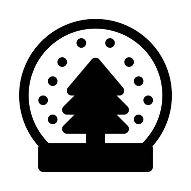 Dekoratif snow globe arka plan yakın çekim