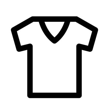 v yaka t-shirt izole arka plan