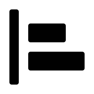 Sola hizalama seçeneği izole arka plan yakın çekim