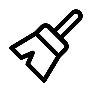 Süpürge, temizleme aracı. izole arka plan yakın çekim