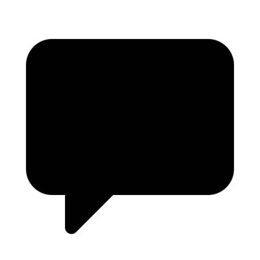 Mesaj konuşma balonu arka izole kapatmak