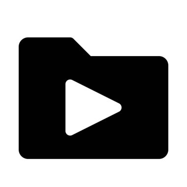 izole arka plan üzerinde video klasör