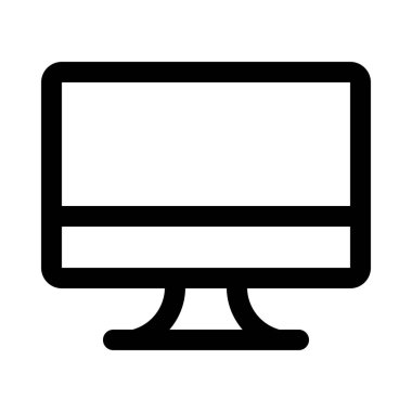 Düz bilgisayar monitörü arka izole kapatmak