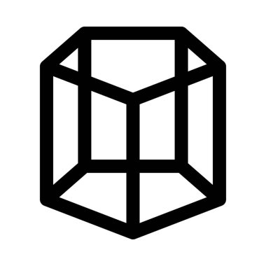 Yarıdüzenli pentagonal prizma arka plan yakın çekim