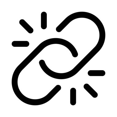 Zincir bağlantı arka plan yalıtmak kırıldı