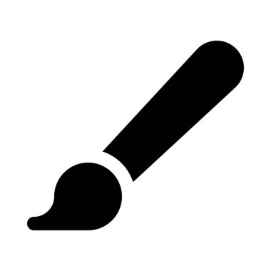 Boya Fırçası aracı izole arka plan yakın çekim