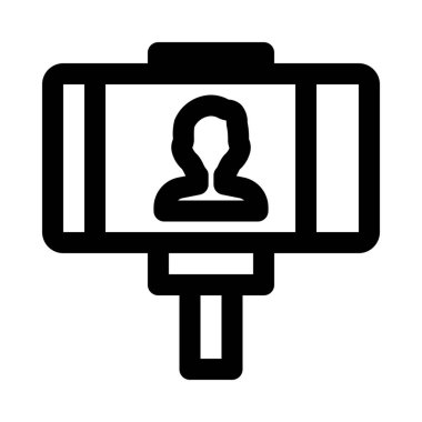 Mobil kamera arka plan selfie - yakın çekim