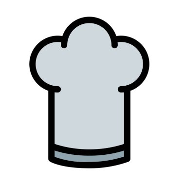 Chef şapka arka izole kapatmak