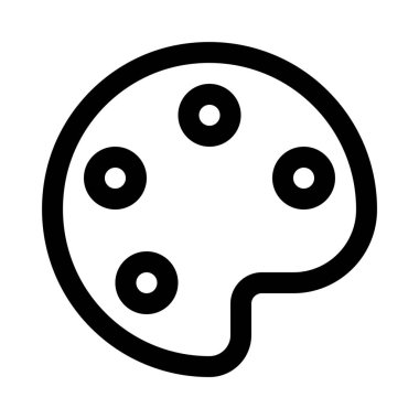 Resim paleti levhanın arka izole kapatmak