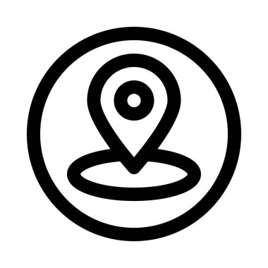 Konumu pin noktası arka izole kapatmak