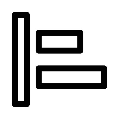 Sola hizalama seçeneği izole arka plan yakın çekim