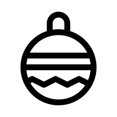 Dekoratif Noel topu arka izole kapatmak