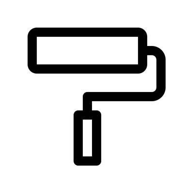 Boya rulo fırça arka plan yakın çekim