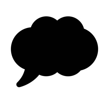 Bulut şekil sohbet kabarcık arka izole kapatmak