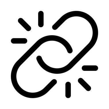 Zincir bağlantı arka plan yalıtmak kırıldı