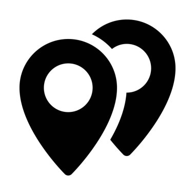 Navigasyon harita iğne arka izole kapatmak