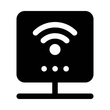 Akıllı kablosuz yönlendirici arka plan yakın çekim