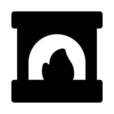 Şömine, tuğla yakın kadar izole arka plan yapısı.