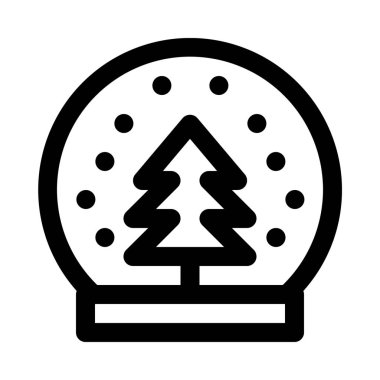 Dekoratif snow globe arka plan yakın çekim