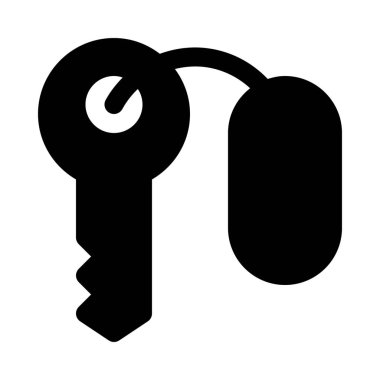 Otel Oda anahtar arka plan izole kapatmak